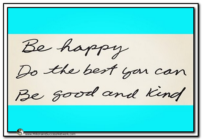 Millionaire Success Network Inspired Living Quote